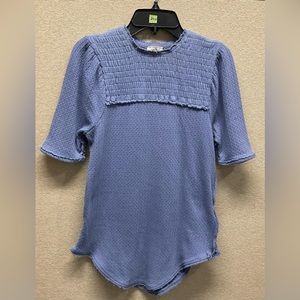 🌟 WE THE FREE NWOT Dusty Blue Knitting Top